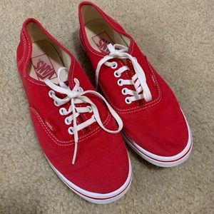 EUC—Size 7, red vans